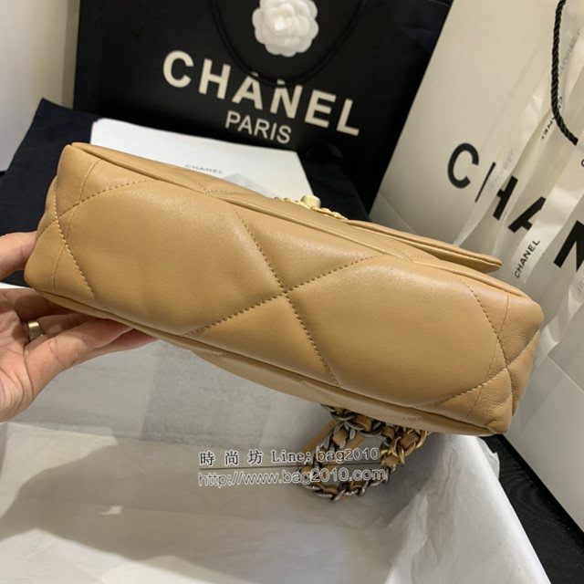 Chanel女包 香奈兒專櫃最新款大菱格豆腐包 Chanel19bag小號羊皮鏈條手提肩背女包 AS1160  djc4163